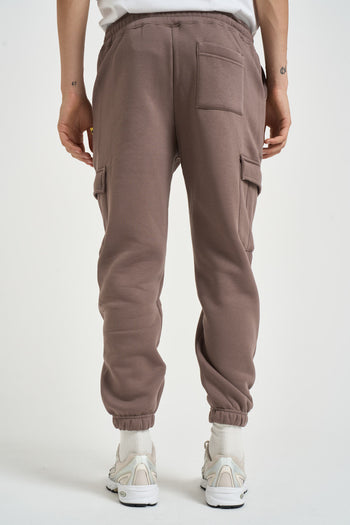 Pantalone uomo tuta jogger taupe - 3