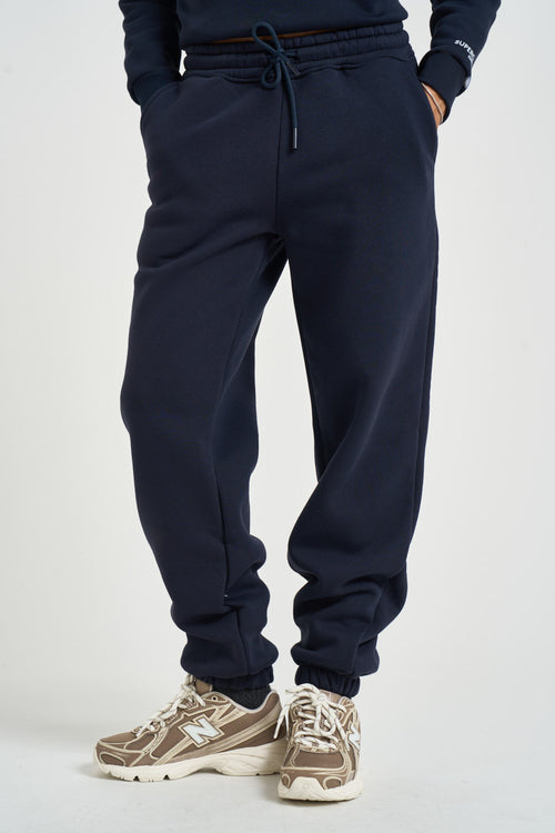 Pantalone tuta jogger donna blu navy - 2