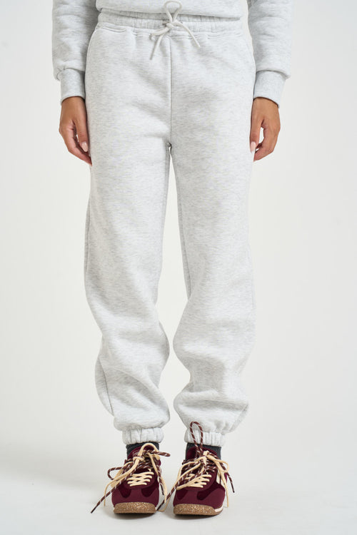 Pantalone tuta jogger donna grigio chiaro - 1