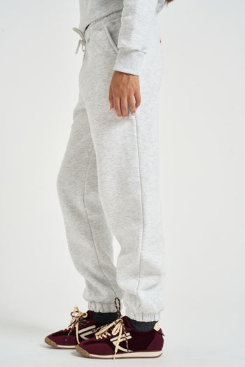 Pantalone tuta jogger donna grigio chiaro - 3