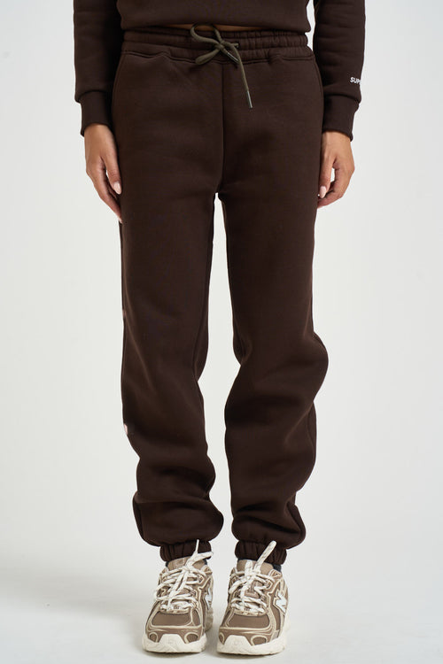 Pantalone tuta jogger donna moro - 1