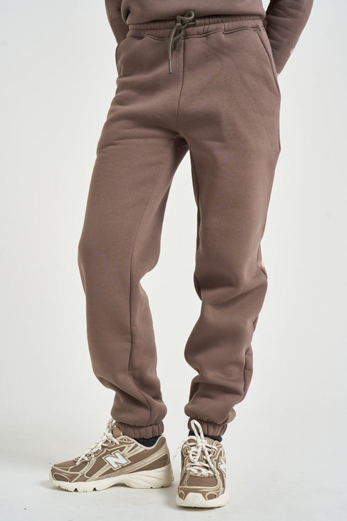 Pantalone tuta jogger donna fango - 2