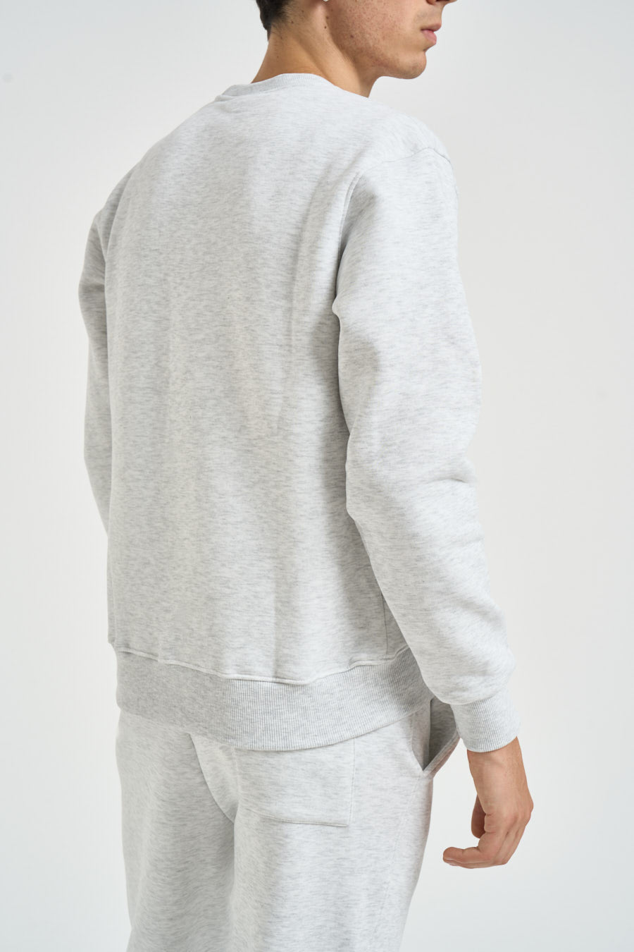 Felpa uomo a girocollo grigio mèlange TEDDYZ GRIGIO NK SUPERCULTURE* 