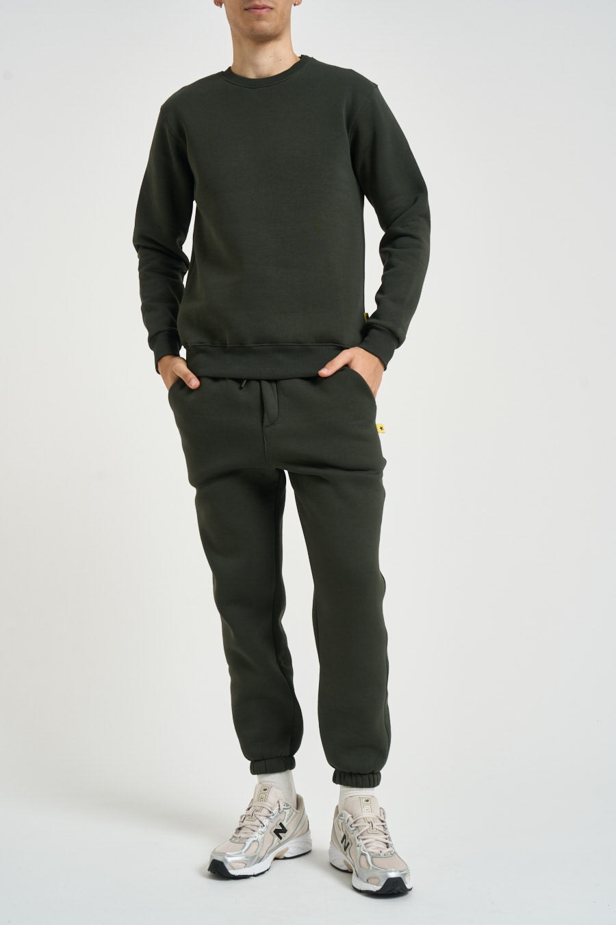 Felpa uomo a girocollo verde TEDDYZ MILITARE SUPERCULTURE* 