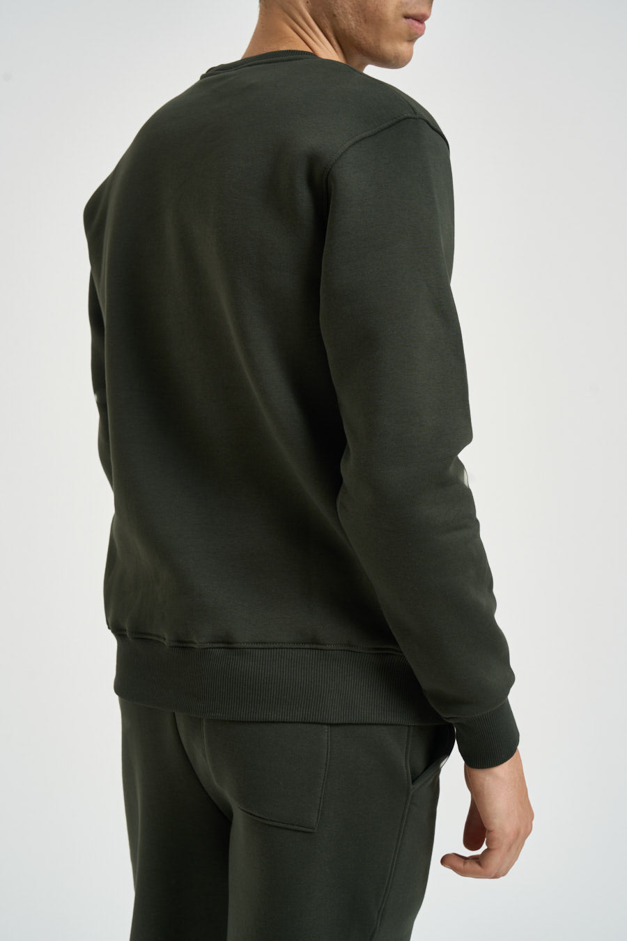 Felpa uomo a girocollo verde TEDDYZ MILITARE SUPERCULTURE* 