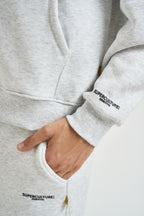 Felpa uomo con zip grigio mèlange TRAVIS GRIGIO NK SUPERCULTURE* 