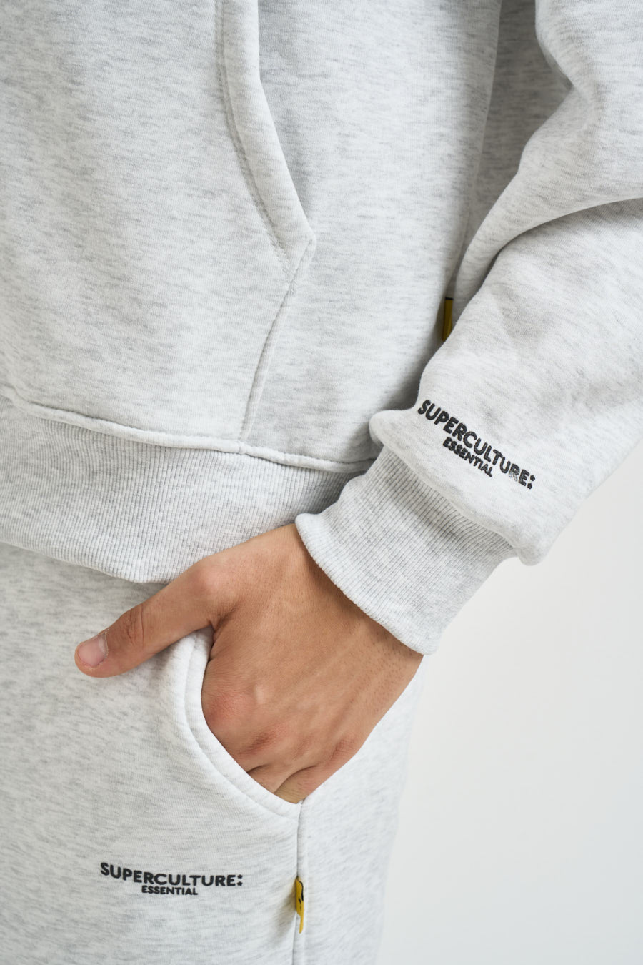Felpa uomo con zip grigio mèlange TRAVIS GRIGIO NK SUPERCULTURE* 