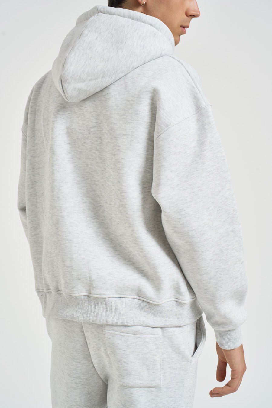 Felpa uomo con zip grigio mèlange TRAVIS GRIGIO NK SUPERCULTURE* 