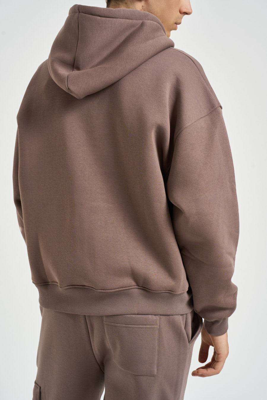 Felpa uomo con zip taupe TRAVIS TORTORA SUPERCULTURE* 