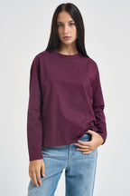 Maglia donna a maniche lunghe bordeaux 11771 BAROLO SUSY MIX 
