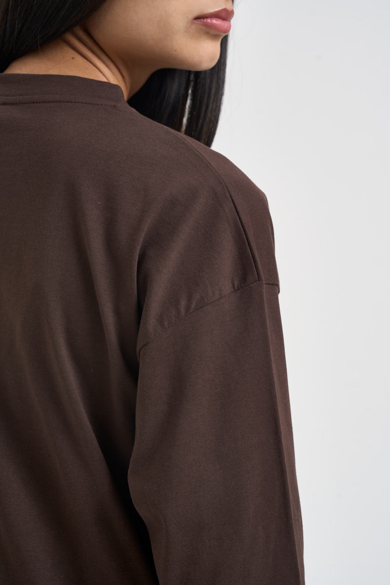 Maglia donna a maniche lunghe moro 11771 MORO SUSY MIX 