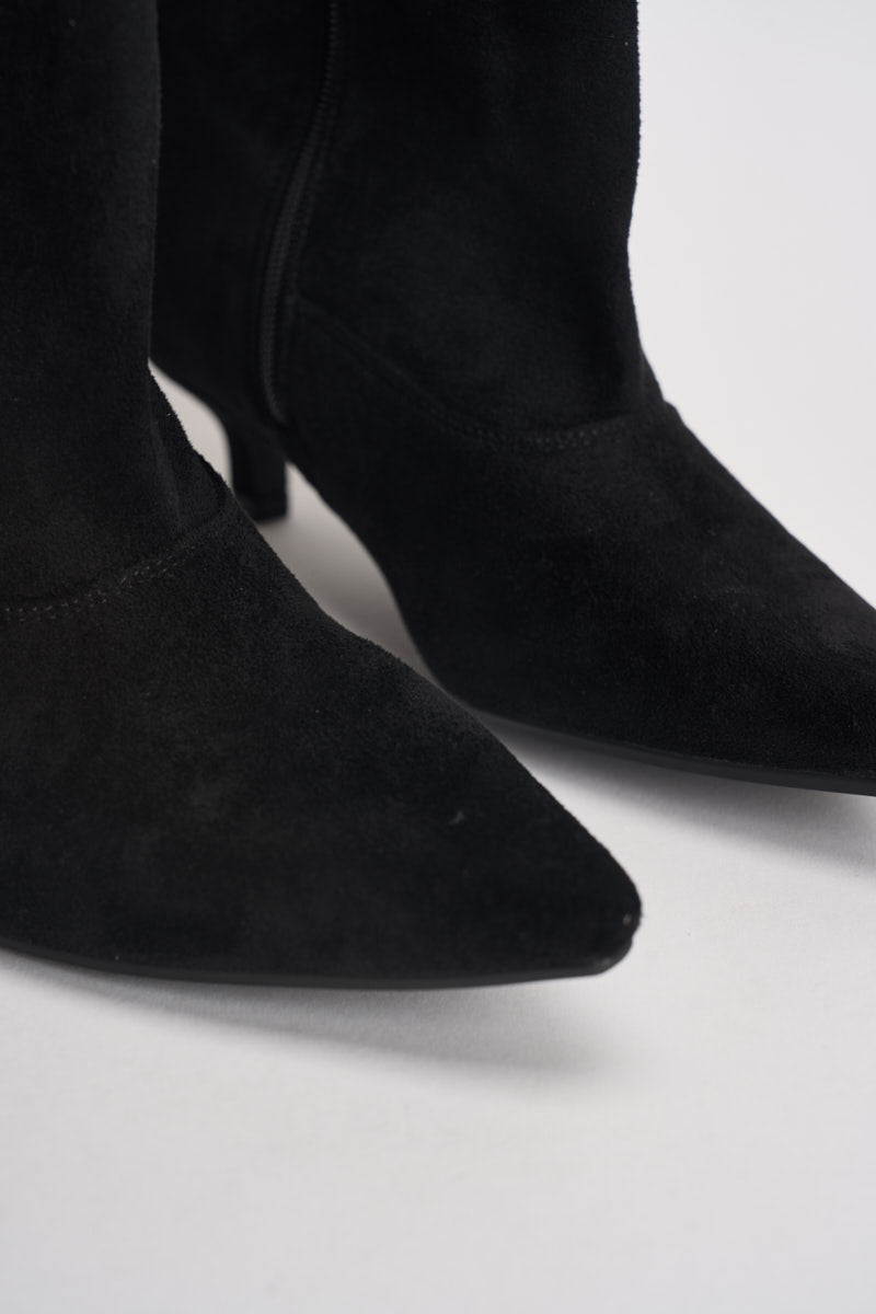 Stivali donna in suede neri 181269 NERO SUSY MIX 