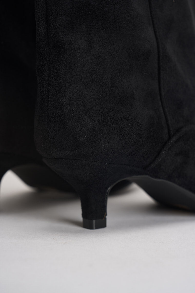 Stivali donna in suede neri 181269 NERO SUSY MIX 