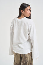 T-shirt donna manica lunga bianca 2780 BIANCO SUSY MIX 