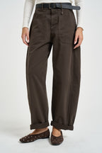 Pantaloni donna balloon marrone 58300P27 MORO SUSY MIX 