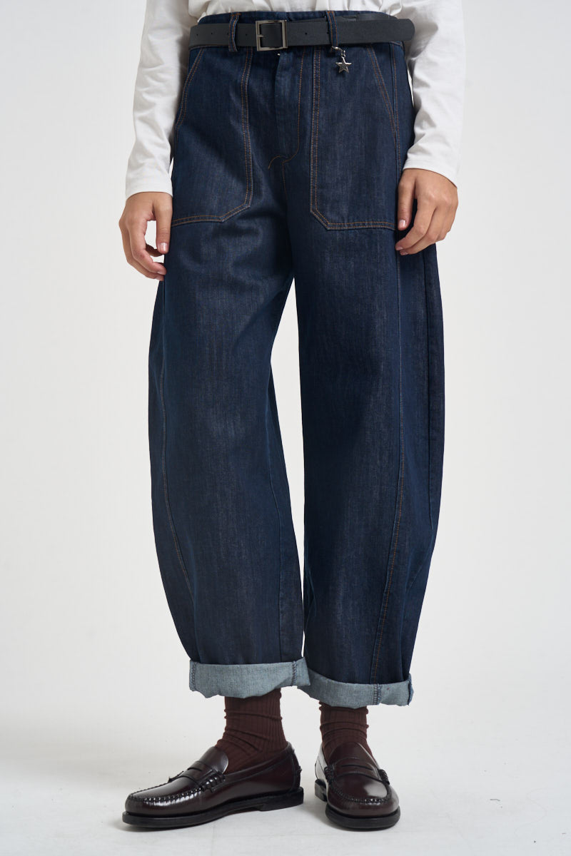 Jeans donna balloon blu scuro 58300PJ JEANS SUSY MIX 