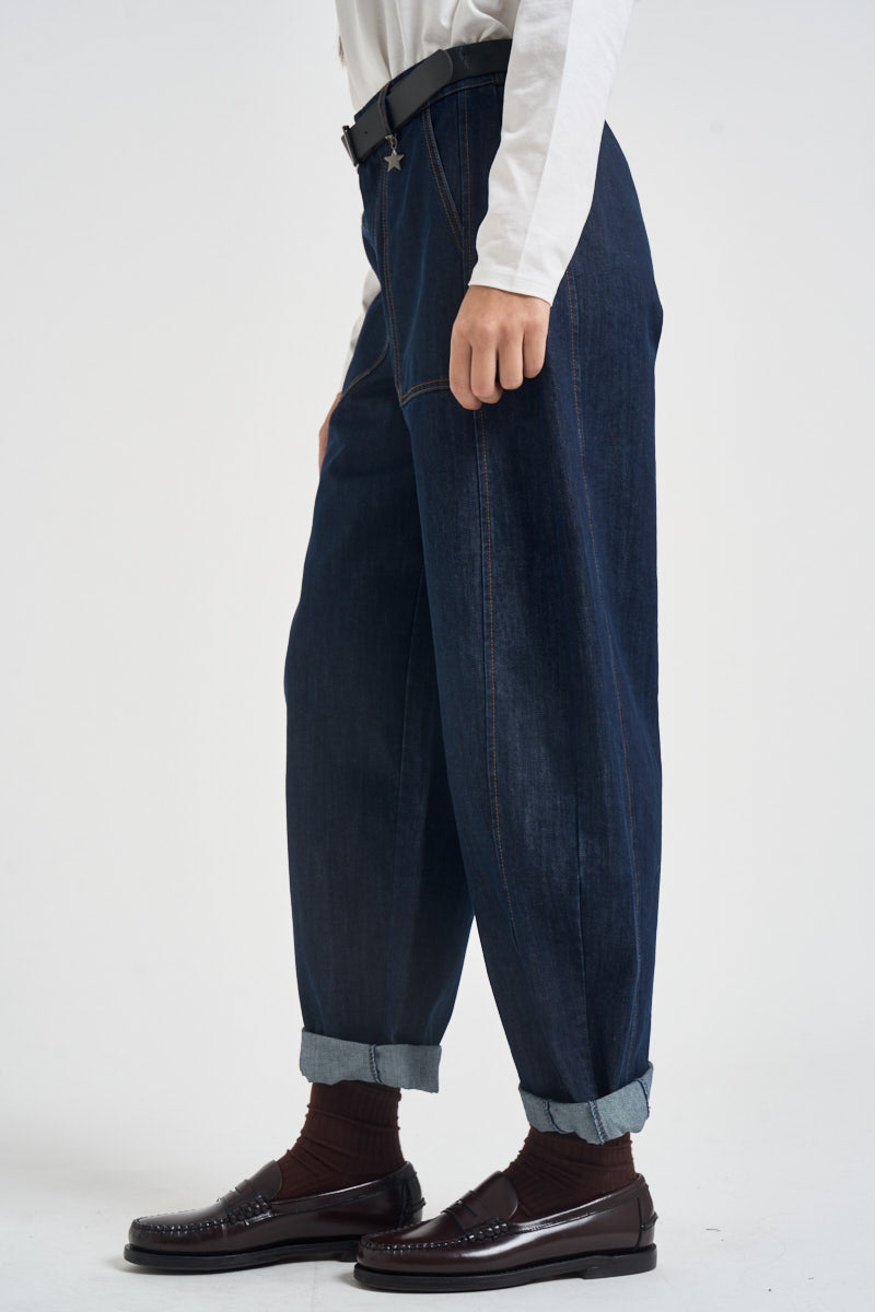 Jeans donna balloon blu scuro 58300PJ JEANS SUSY MIX 