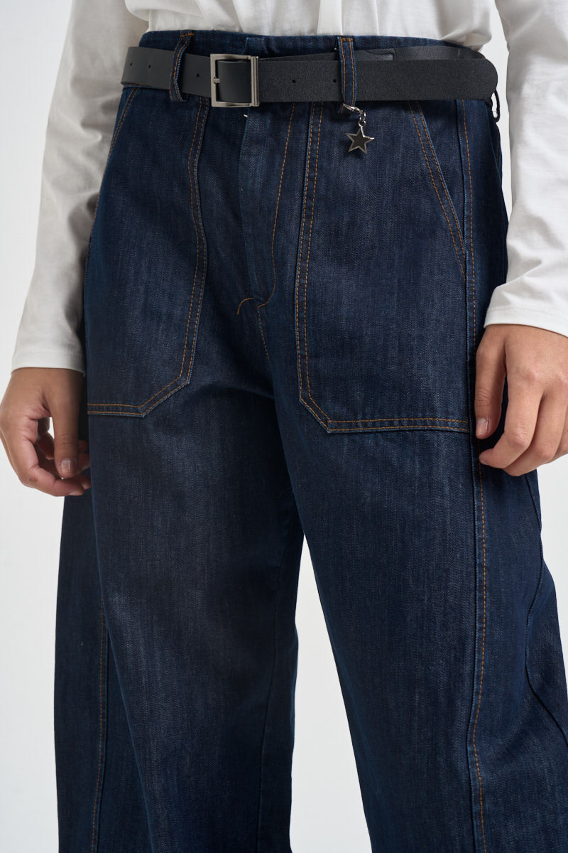 Jeans donna balloon blu scuro 58300PJ JEANS SUSY MIX 