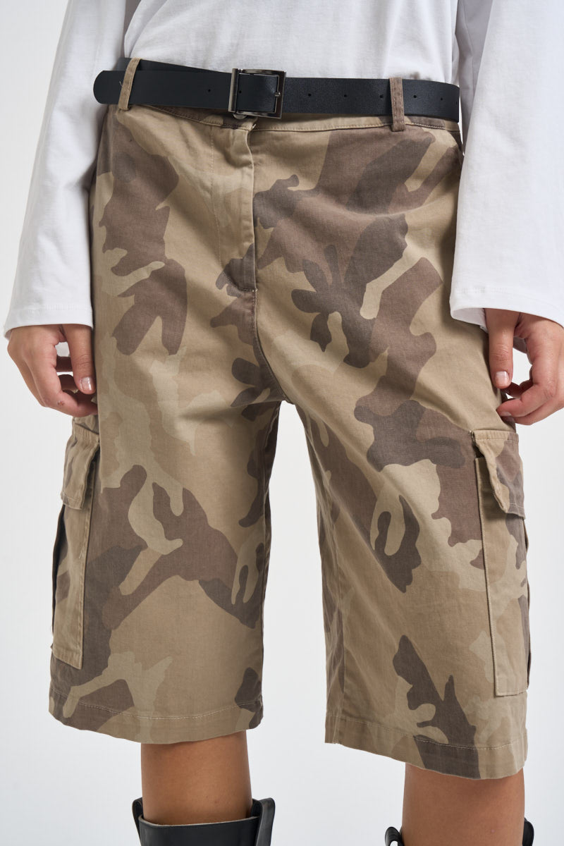 Bermuda donna cargo militare 61334PN VARIANTE UNICA SUSY MIX 