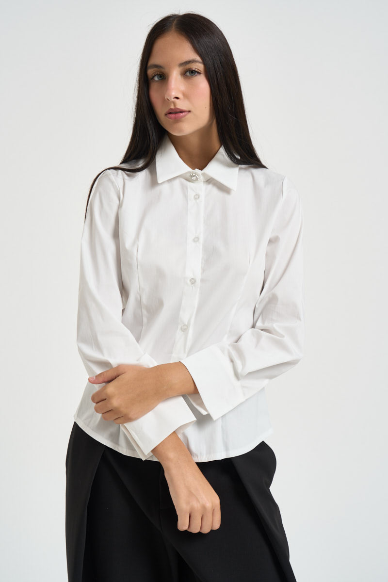 Camicia donna bianca 74827 LATTE SUSY MIX 