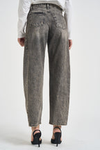 Jeans donna con strass grigi JPAOLAAP51 GRIGIO SUSY MIX 