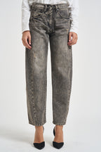 Jeans donna con strass grigi JPAOLAAP51 GRIGIO SUSY MIX 