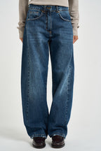 Jeans donna wide leg blu JPAOLALV097 DENIM SUSY MIX 