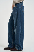 Jeans donna wide leg blu JPAOLALV097 DENIM SUSY MIX 