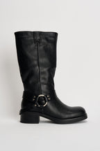 Stivali donna Biker neri MP730 NERO SUSY MIX 
