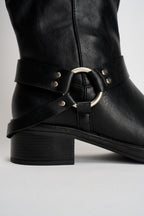 Stivali donna Biker neri MP730 NERO SUSY MIX 