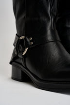 Stivali donna Biker neri MP730 NERO SUSY MIX 