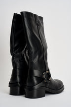 Stivali donna Biker neri MP730 NERO SUSY MIX 