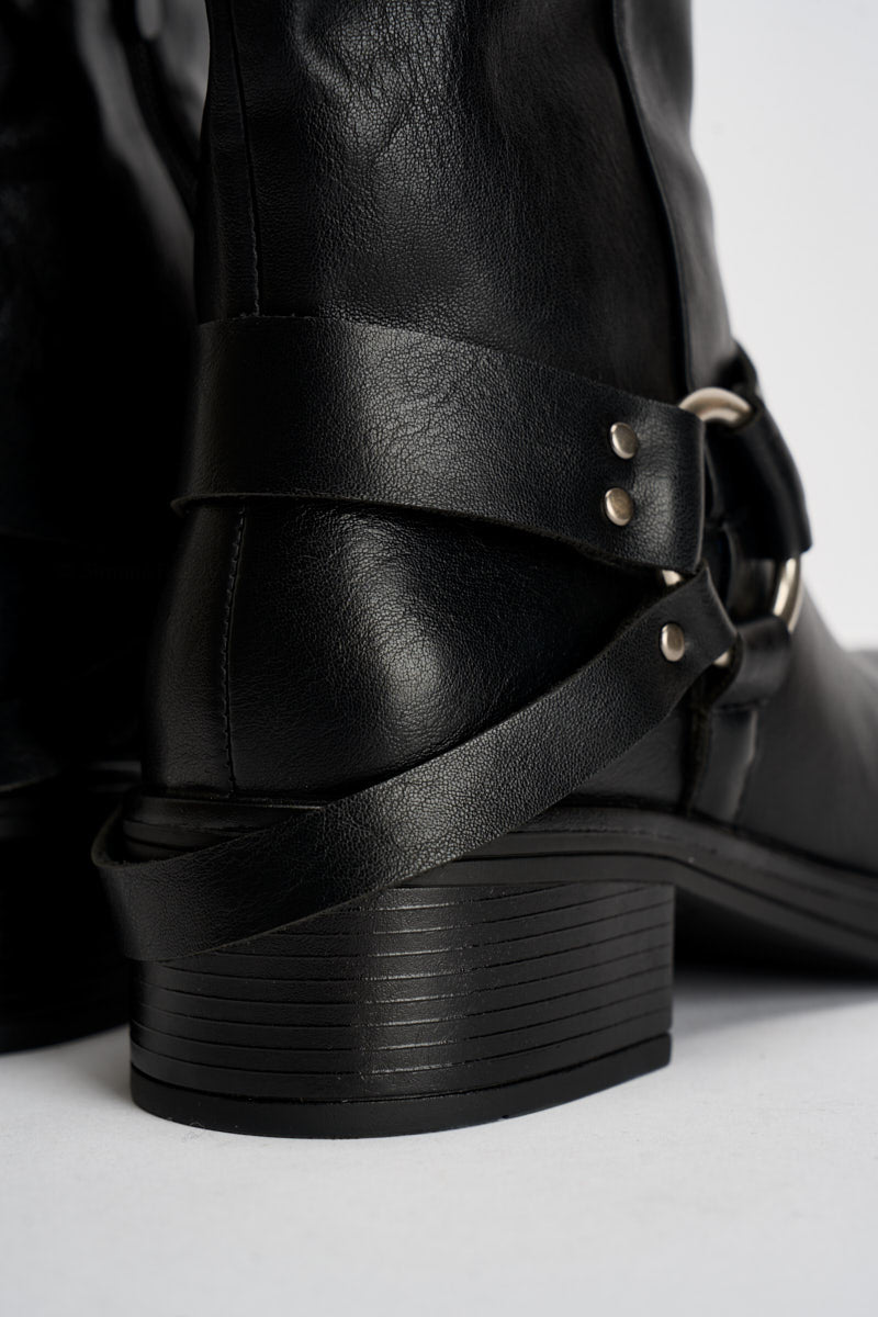 Stivali donna Biker neri MP730 NERO SUSY MIX 