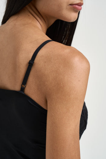 Top bustier donna nero - 4