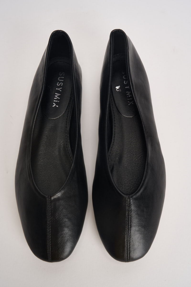 Ballerine donna in ecopelle nera RY126 NERO SUSY MIX 