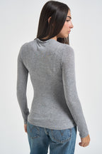 Maglia donna slim fit grigio mélange SH004395 GRIGIO MEL SUSY MIX 