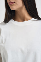 Maglia donna con maniche svasate bianca SH004397 LATTE SUSY MIX 