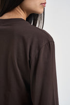 Maglia donna con maniche svasate moro SH004397 MORO SUSY MIX 