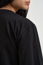Maglia donna con maniche svasate nera SH004397 NERO SUSY MIX 