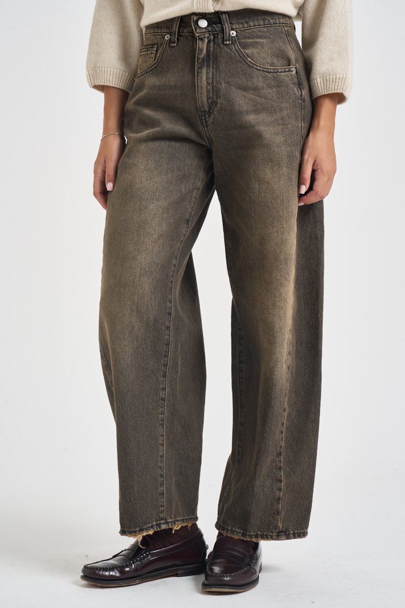 Jeans donna effetto vintage grigio LUCYLV109 NERO TENSIONE IN 