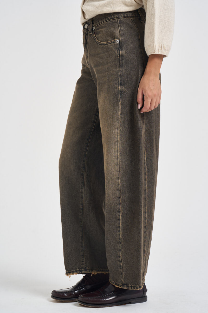 Jeans donna effetto vintage grigio LUCYLV109 NERO TENSIONE IN 