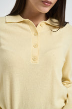 Maglia donna in lana giallo chiaro WL1028 GIALLO TENSIONE IN 