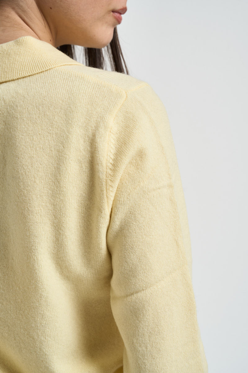 Maglia donna in lana giallo chiaro WL1028 GIALLO TENSIONE IN 