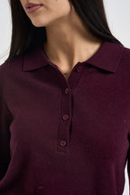 Maglia donna polo vino WL1028 VINO TENSIONE IN 