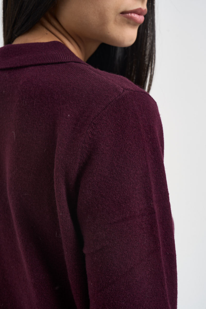 Maglia donna polo vino WL1028 VINO TENSIONE IN 