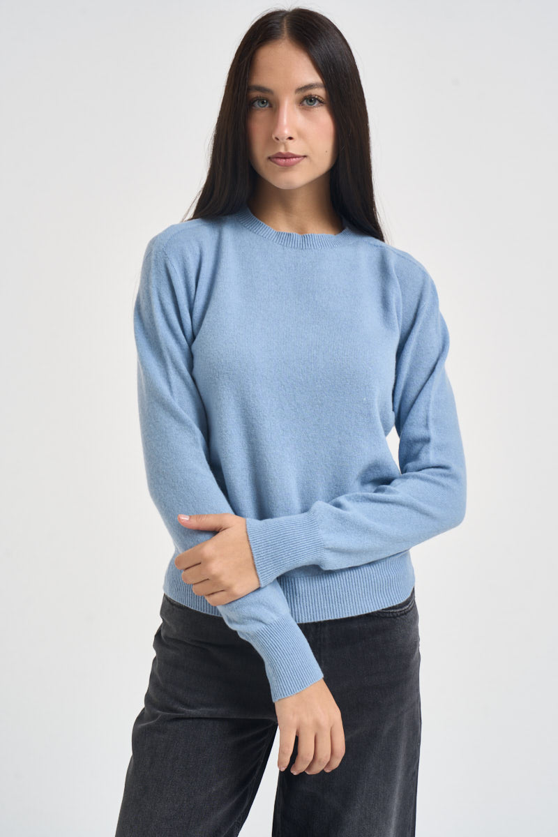 Maglia donna girocollo azzurro WL104 CELESTE TENSIONE IN 