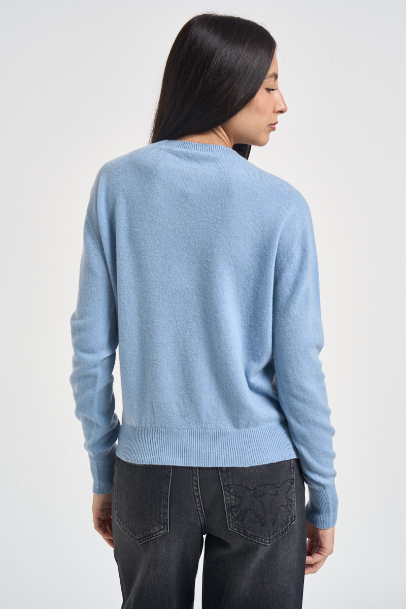 Maglia donna girocollo azzurro WL104 CELESTE TENSIONE IN 