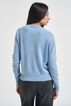 Maglia donna girocollo azzurro WL104 CELESTE TENSIONE IN 