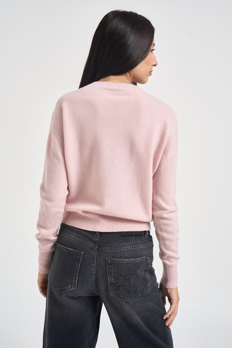 Maglia donna girocollo rosa WL104 ROSA TENSIONE IN 