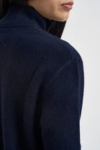 Maglia donna mezza zip blu navy WL12280 BLU TENSIONE IN 